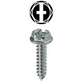 L.H. Dottie Sheet Metal Screw, #10 x 1-1/4 in, Zinc Plated Steel Hex Head Combination Drive, 100 PK HWSMS10114